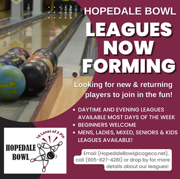 Fall bowling leagues now forming